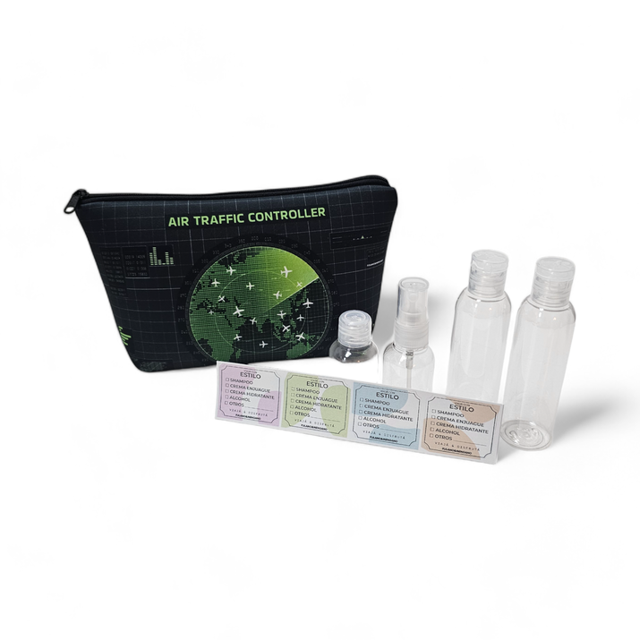 5% OFF - NECESER SIMIL NEOPREN + STICKERS + ATOMIZADOR + FRASCO CH + 2 FRASCOS GRANDES - TRAFFIC CO